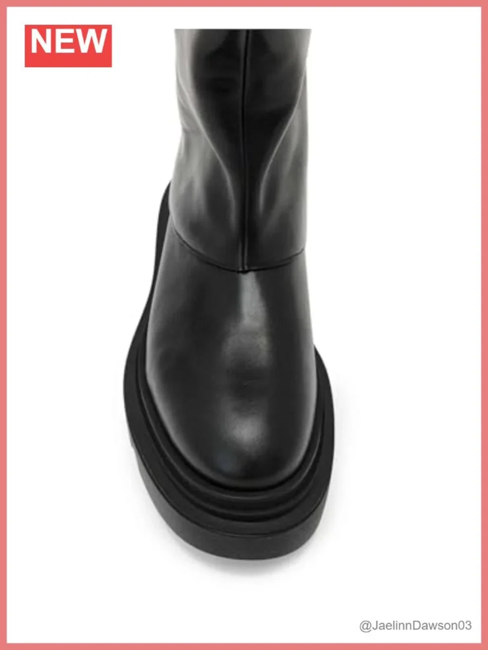 Leather Knee-High Boots Round Toe Zip Closure Comfortable Everyday Wear